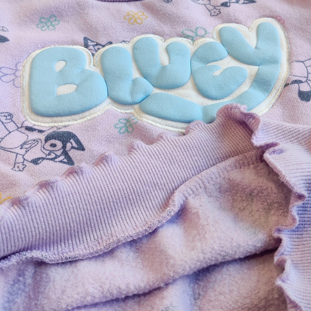 Target Kids Bluey Sweatshirts - White and Purple - Picture 6 of 10